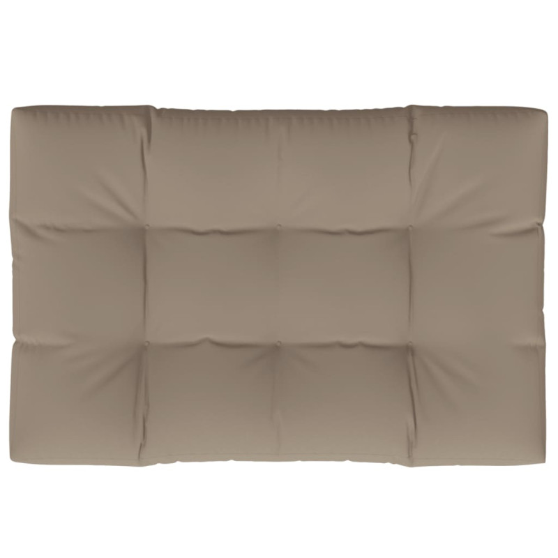 Poduszka na paletę, taupe, 120x80x12 cm, tkanina