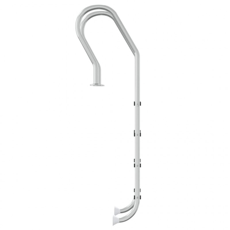 Drabinka do basenu, 54x38x184,5 cm, stal nierdzewna 304
