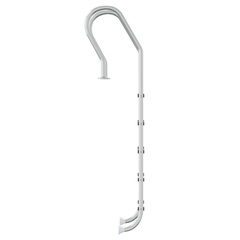 Drabinka do basenu, 54x38x211 cm, stal nierdzewna 304
