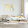 Sofa rozsuwana z szufladami, bez materaca, 90x190 cm
