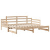 Sofa rozsuwana z szufladami, bez materaca, 90x200 cm