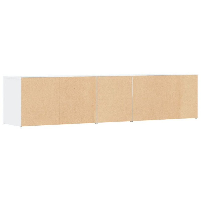 Szafka narożna, biała, 200x40x45 cm, materiał drewnopochodny