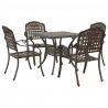 Zestaw stołów ogrodowych 3 pcs kolor bronzu Aluminium odlewane