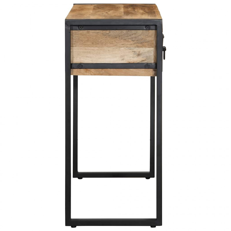 Konsola Stolik 100x35x75 cm lite drewno surowe mango