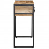 Konsola Stolik 100x35x75 cm lite drewno surowe mango