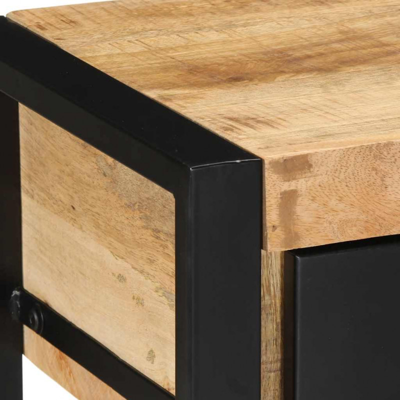 Konsola Stolik 100x35x75 cm lite drewno surowe mango