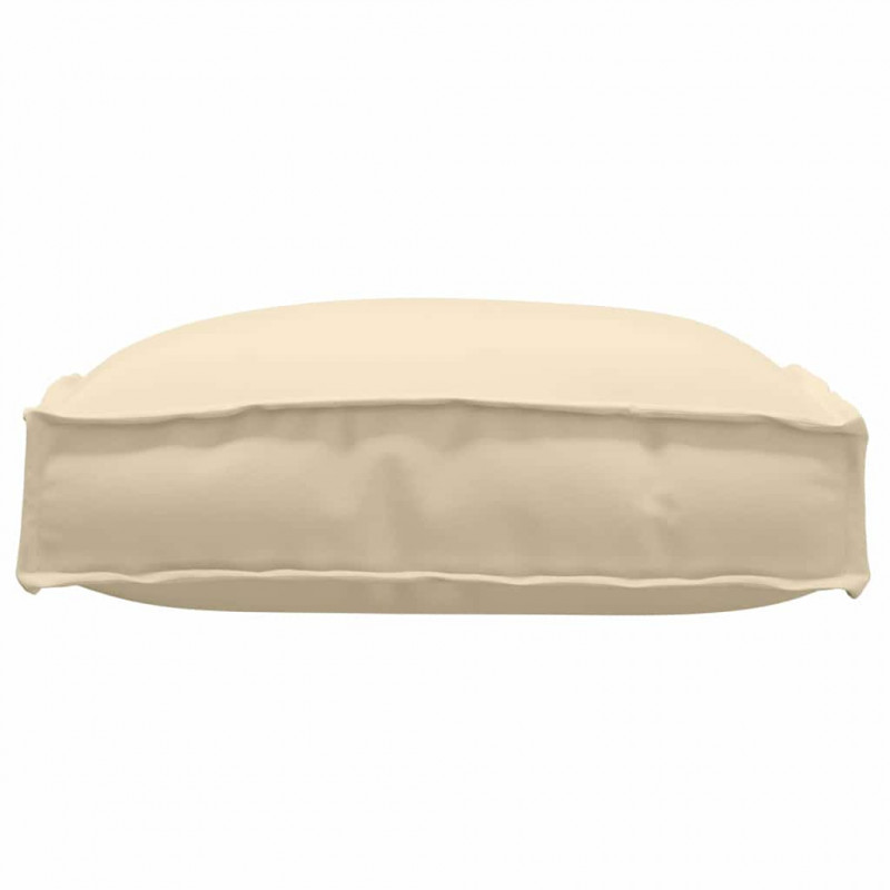 Poduszka 2 pcs Beżowy 40 x 40 x 8 cm Materiał Oxford