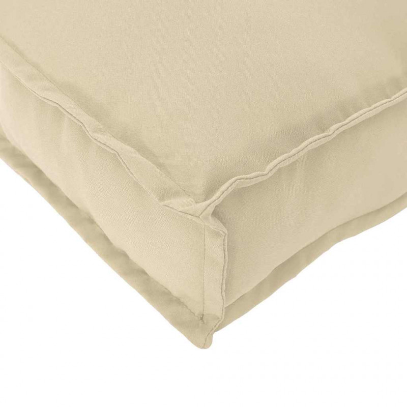 Poduszka 2 pcs Beżowy 40 x 40 x 8 cm Materiał Oxford