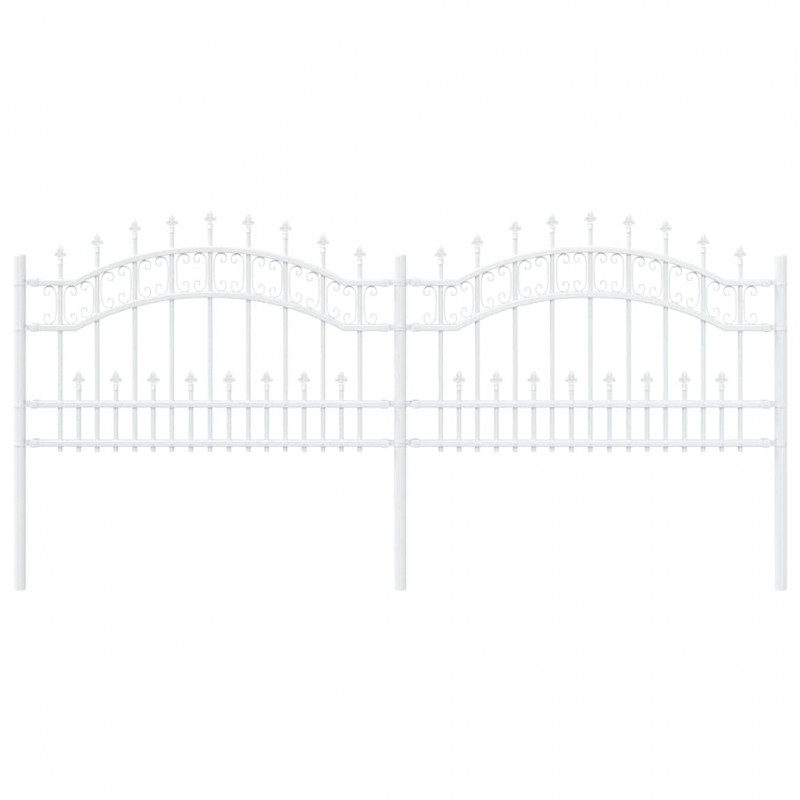 Ogrodzenie Ogrodowe Kampen Biały 240 x 118 cm