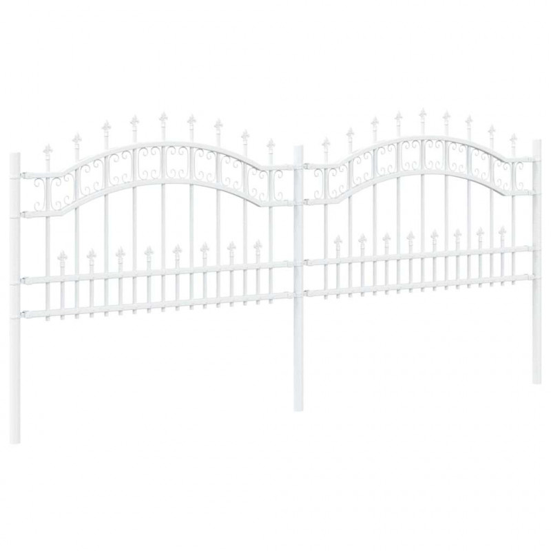 Ogrodzenie Ogrodowe Kampen Biały 240 x 118 cm