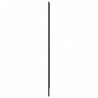 Parawan prysznicowy Czarny 120 x 2 x 117 cm Aluminium i PP