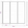 Parawan prysznicowy Czarny 120 x 2 x 117 cm Aluminium i PP