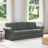 Sofa Ciemnoszary 215 x 82 x 80 cm tkanina