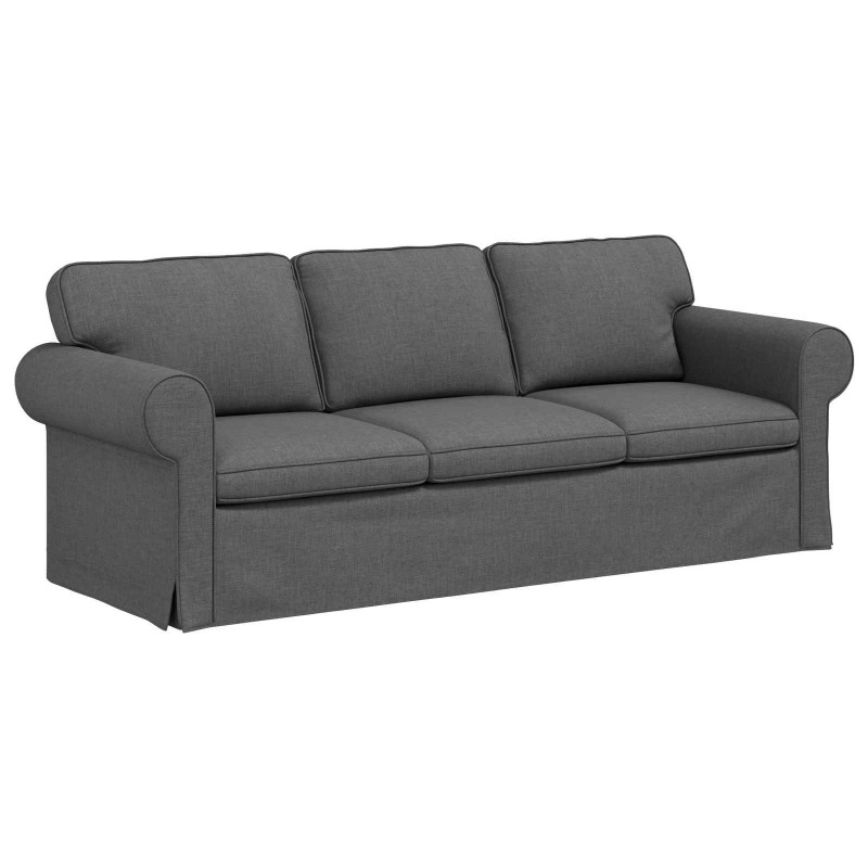 Sofa Ciemnoszary 215 x 82 x 80 cm tkanina