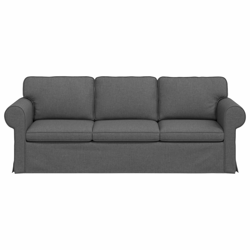 Sofa Ciemnoszary 215 x 82 x 80 cm tkanina