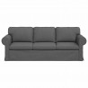Sofa Ciemnoszary 215 x 82 x 80 cm tkanina