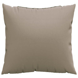 Poduszki na sofę, 4 szt., taupe, 60x60 cm, tkanina