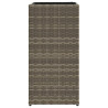 Donice ogrodowe, 2 szt., szare, 30x30x60 cm, rattan PE
