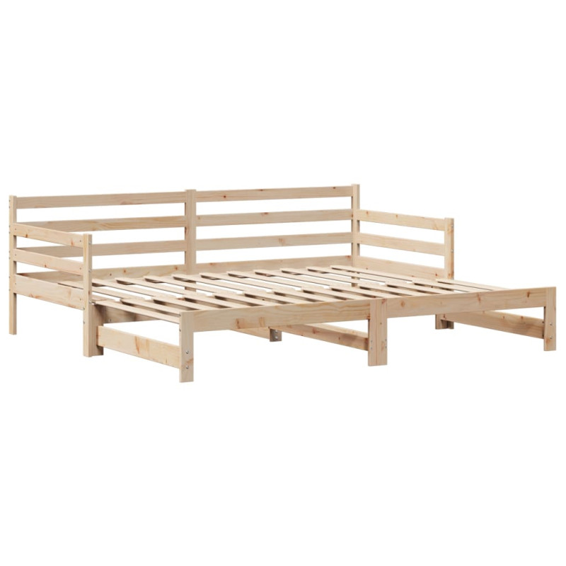 Sofa rozsuwana z szufladami, bez materaca, 80x200 cm