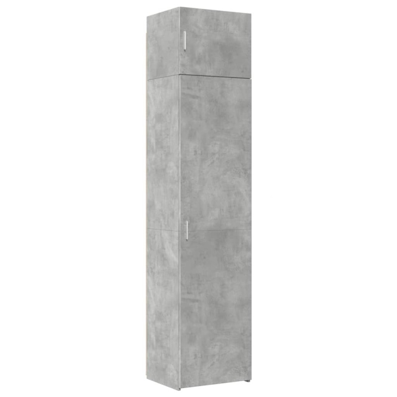 Wąska szafka, szarość betonu, 50x42,5x225 cm