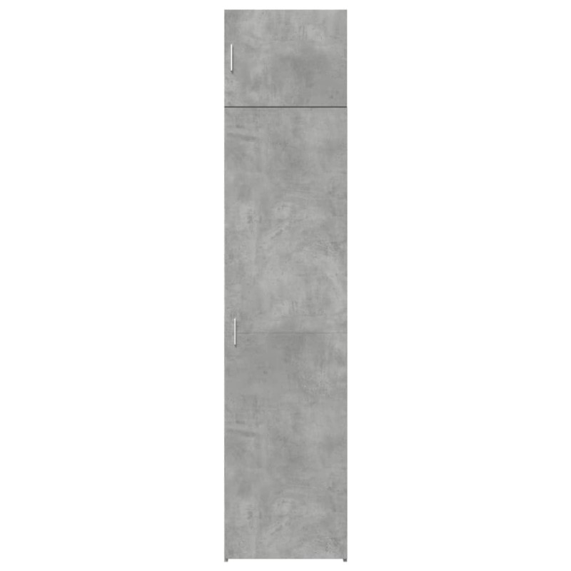 Wąska szafka, szarość betonu, 50x42,5x225 cm