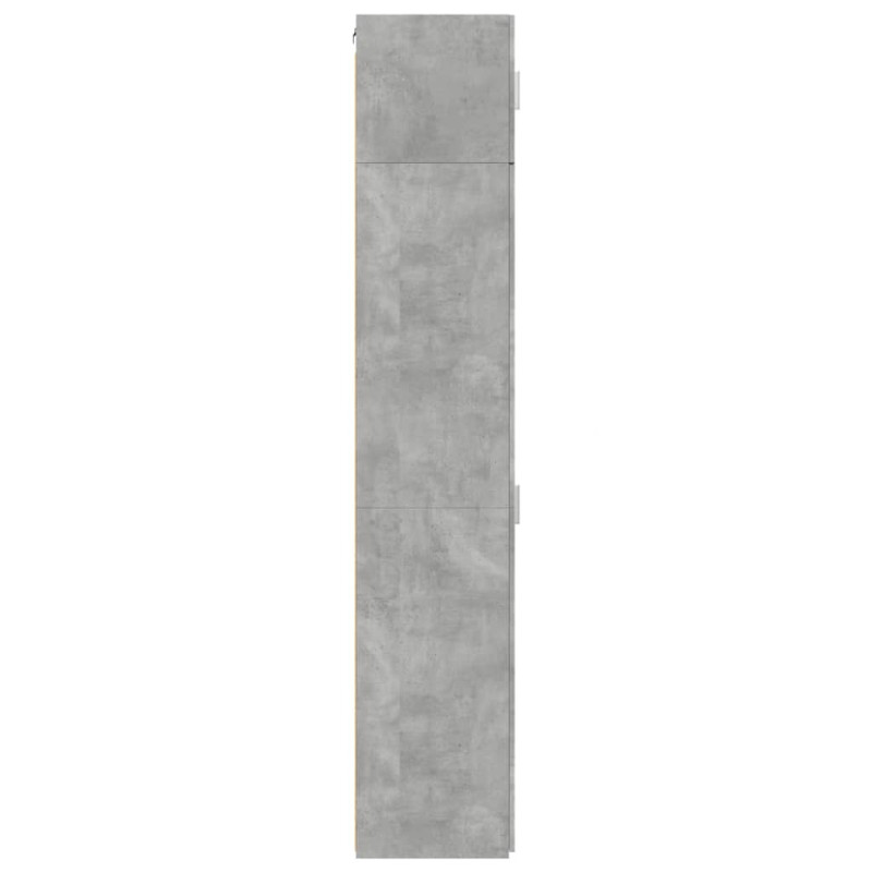 Wąska szafka, szarość betonu, 50x42,5x225 cm