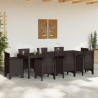 Stół Ogrodowy Brązowy 250 x 100 x 73 cm polirattan