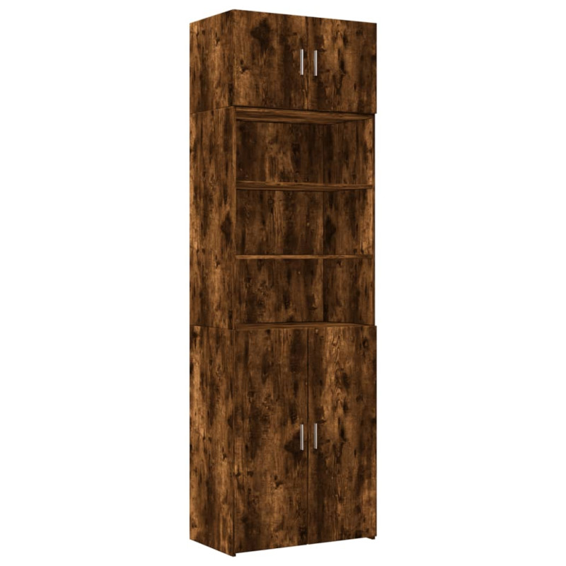 Szafka, przydymiony dąb, 70x42,5x225 cm materiał drewnopochodny