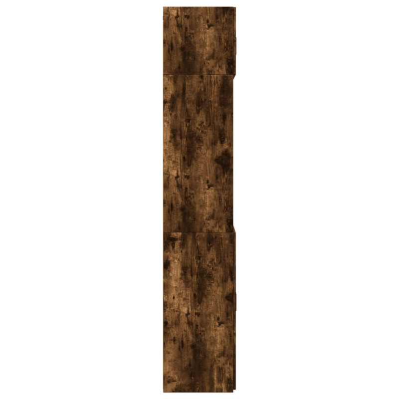 Szafka, przydymiony dąb, 70x42,5x225 cm materiał drewnopochodny