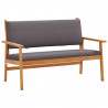 Zestaw Sof na Ogród 3 pcs Brązowy 120 x 65,5 x 79 cm