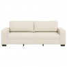 | Sofa | z poduszką z poduszką Beżowy 221 x 77 x 82 cm Płótno