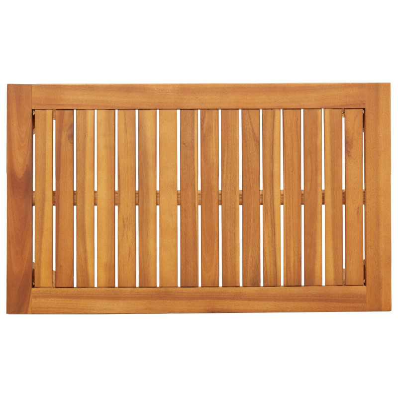 Zestaw Sof na Ogród 2 pcs Kremowa biel Lite Drewno Akacji