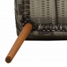 Krzesło Ogrodowe 2 pcs Szary 62,5 x 55 x 82 cm polirattan