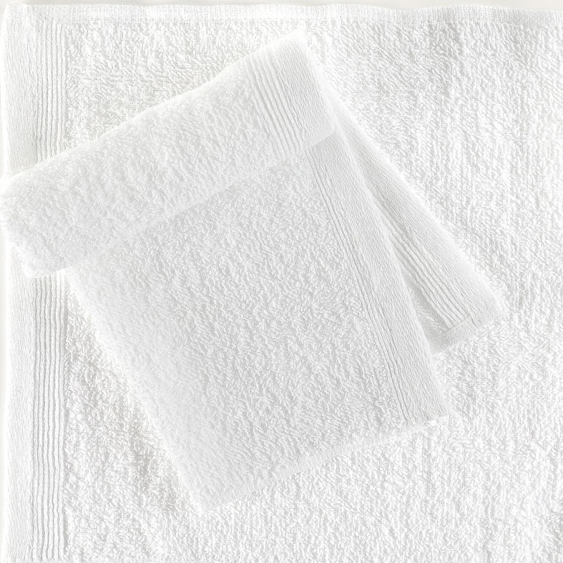 Ręczniki hotelowe, 50 szt., bawełna, 350 g/m², 30x30 cm, białe