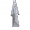 Słupek ogrodzeniowy. 10 pcs Srebrny 200 cm Stal