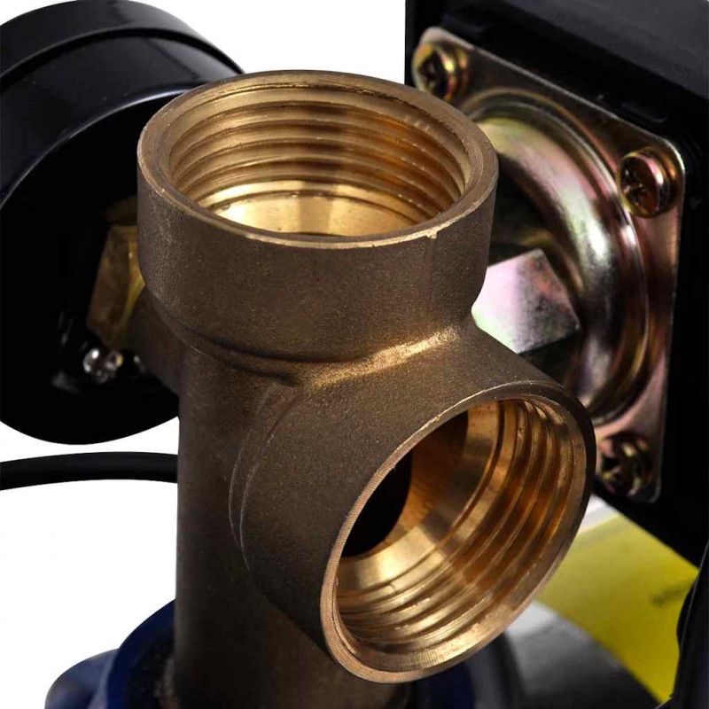 Pompa strumieniowa z manometrem, 1300 W, 5100 L/h, niebieska