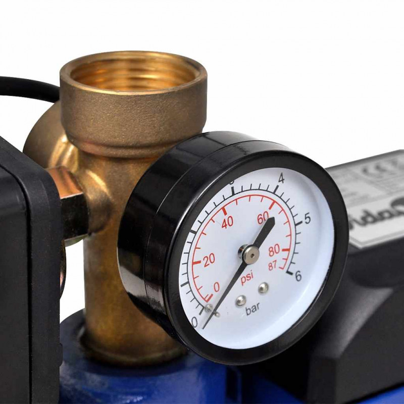 Pompa strumieniowa z manometrem, 1300 W, 5100 L/h, niebieska