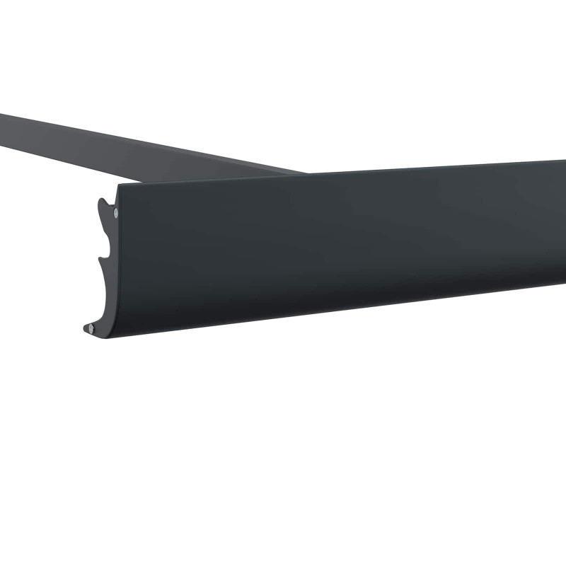 Markiza zwijana, Szary 400 × 300 cm Poliester i aluminium