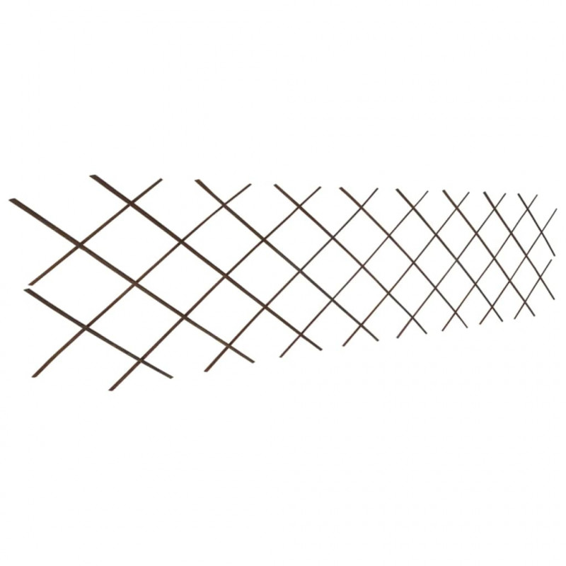 Płot kratka z wierzby, 5 szt., 180 x 60 cm