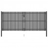 Brama ogrodowa stalowa 400x150 cm antracytowa
