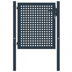 Brama ogrodzeniowa Antracyt 102x75 cm Stal