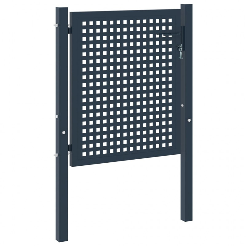 Brama ogrodzeniowa Antracyt 102x75 cm Stal