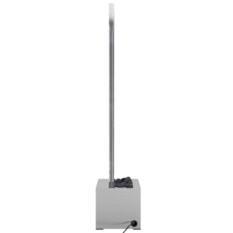 Lampa wodna z LED RGB, stal nierdzewna i akryl, 110 cm