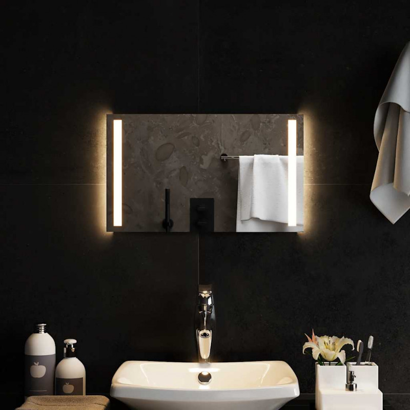 Lustro łazienkowe z LED, 50x30 cm