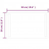 Lustro łazienkowe z LED, 50x30 cm