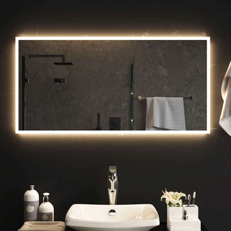 Lustro łazienkowe z LED, 100x50cm
