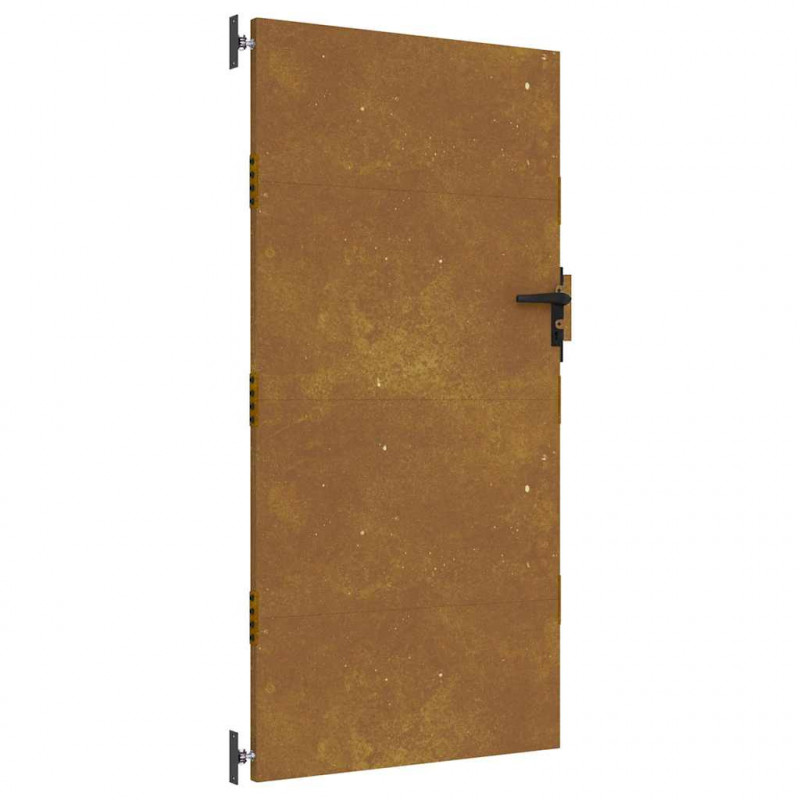 Furtka ogrodowa, 85x175 cm, stal kortenowska
