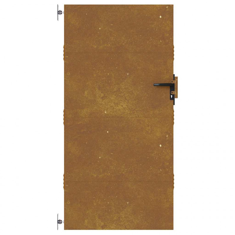 Furtka ogrodowa, 85x175 cm, stal kortenowska