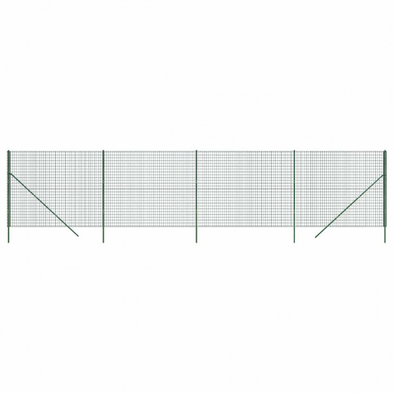 Ogrodzenie ze zgrzewanej siatki, zielone, 1,8x10 m