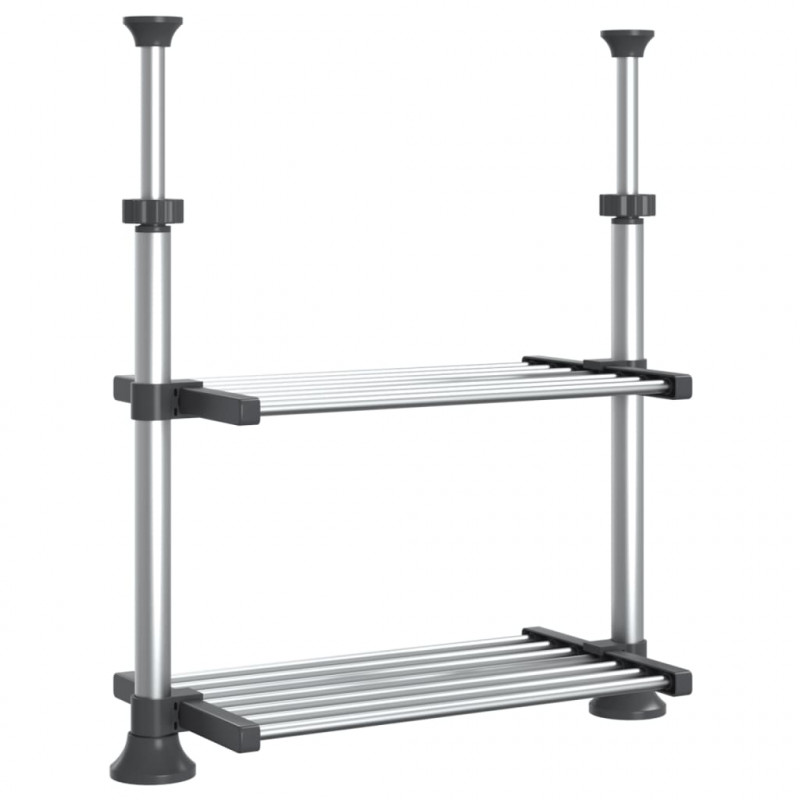 Regał do kuchni, 50x25x(50-70)cm, aluminium